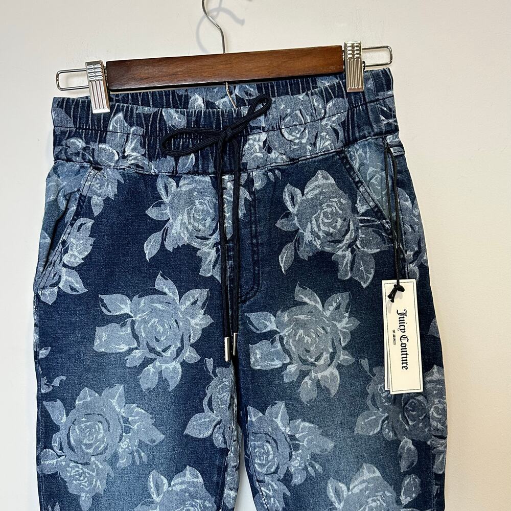 NWT Juicy Couture Laguna Floral Jogger Jeans – Size 25 – Pull-On‎ Style - Picture 6 of 15